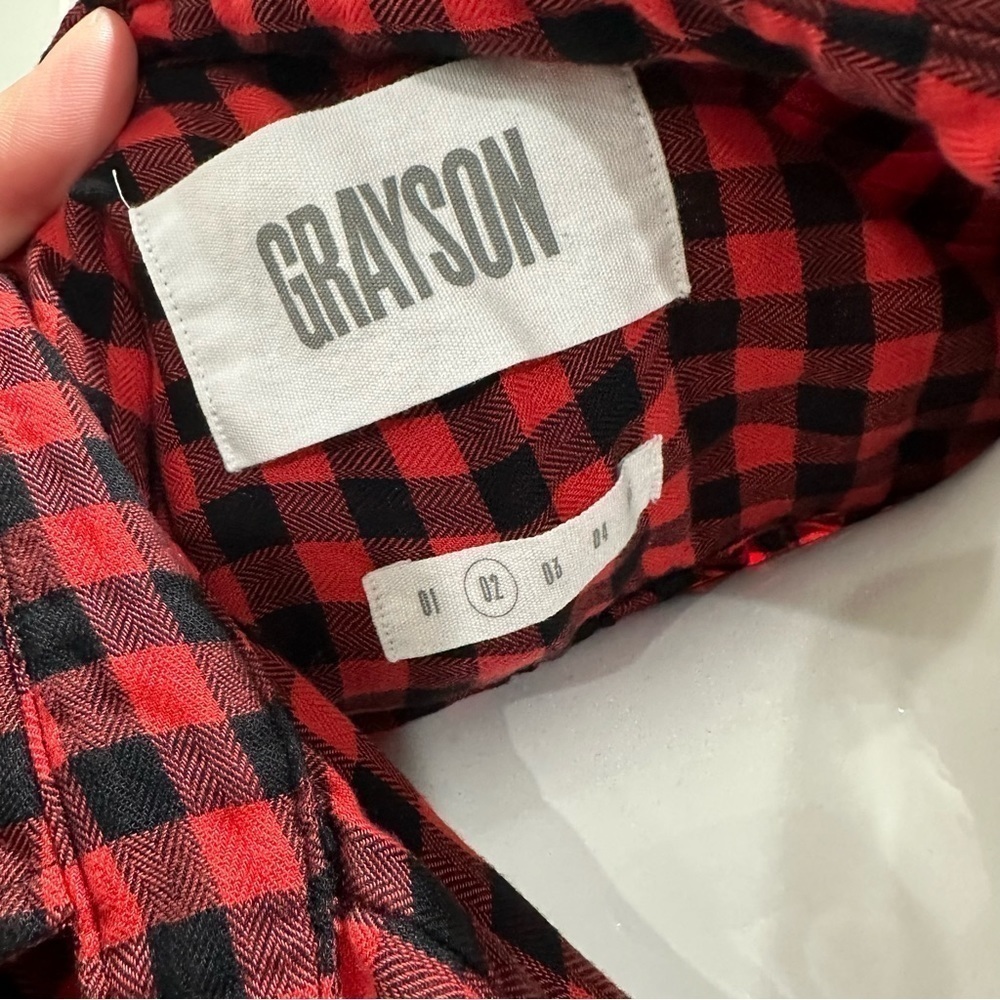 Grayson Relaxed Fit The Hero Buffalo Plaid Button Down Shirt Small - Picture 4 of 7